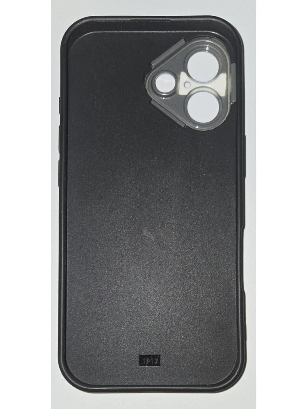 iPhone 17 Black Leopard Case Hidden Strap Stand Camera Protection Charging Cable